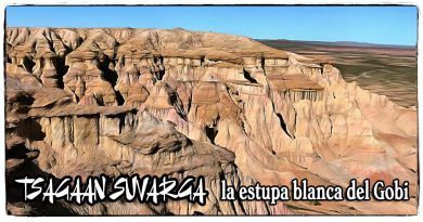Tsagaan Suvarga, la estupa blanca del Gobi